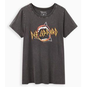 Torrid Def Leppard Classic Fit Crew Graphic Band Tee Shirt